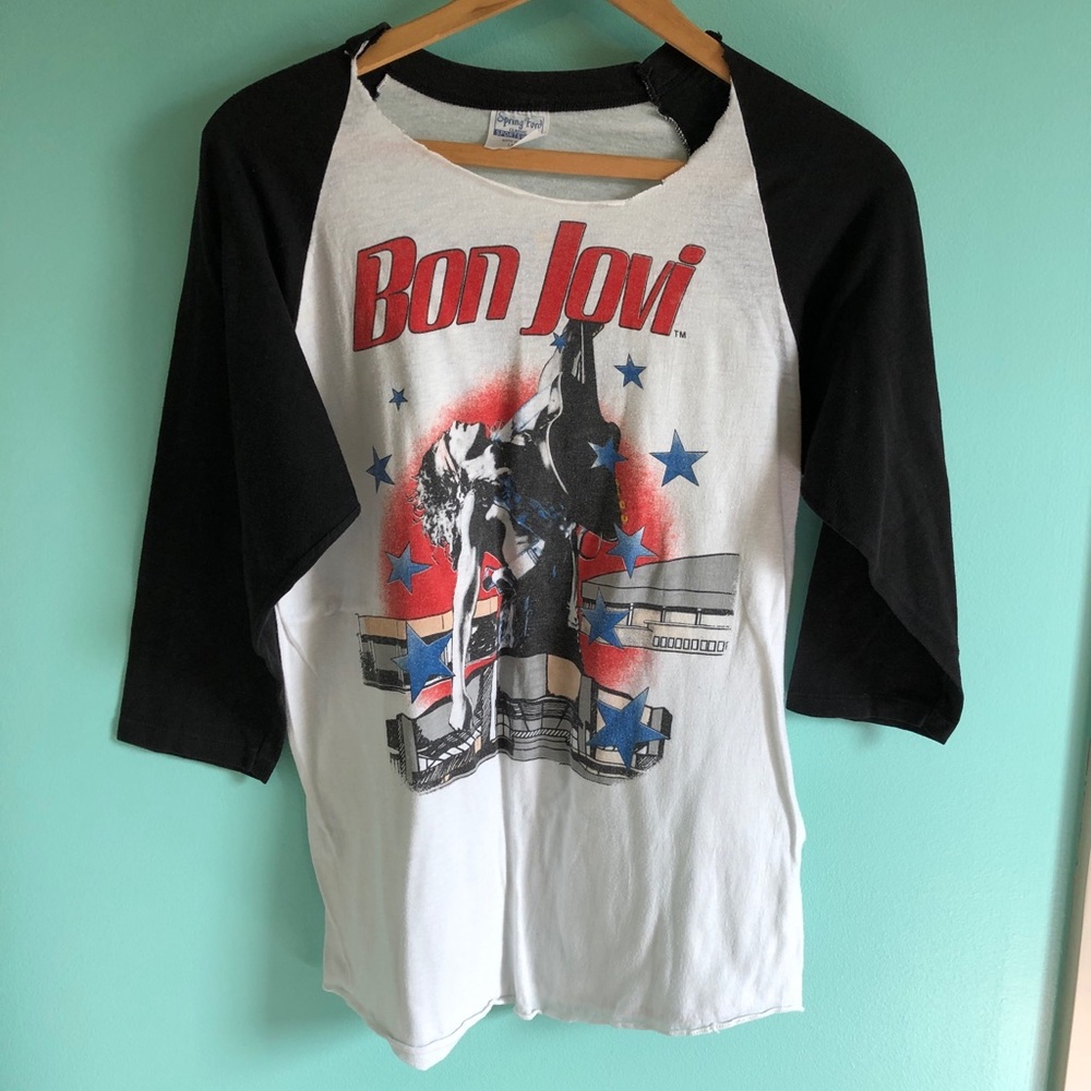 VTG 80s Bon Jovi Authentic Concert Tour Tee